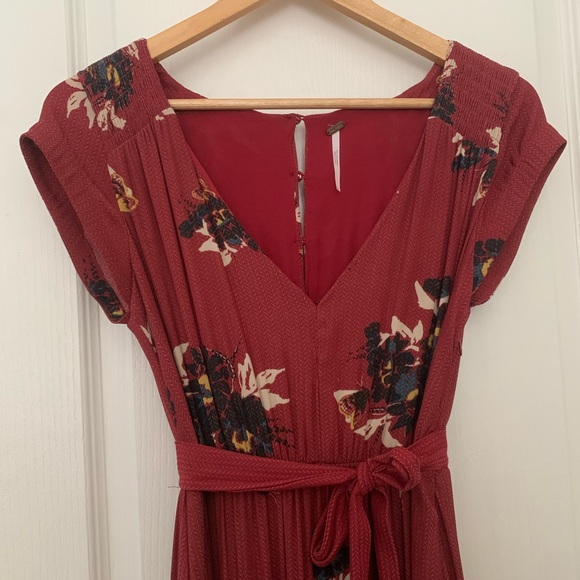 Free People Short Sleeve Maxi Dress - Picture 2 of 6